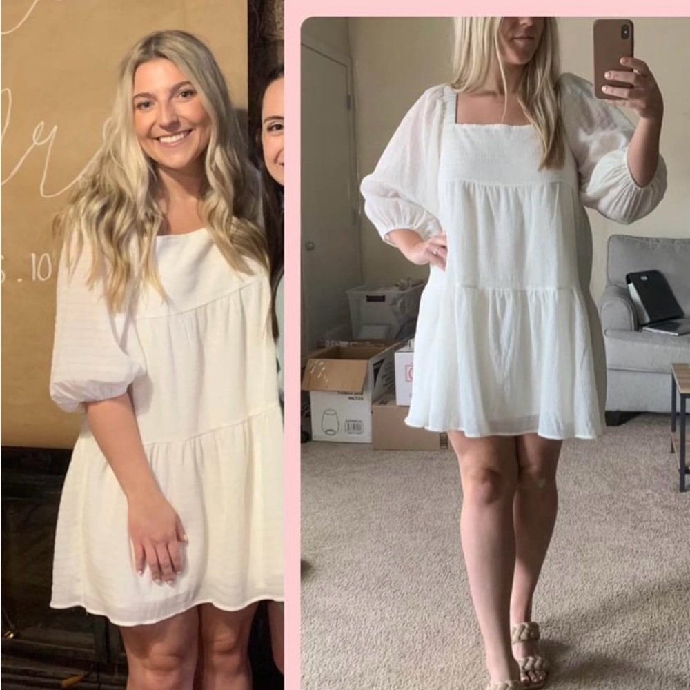 PRIMP white dress Size L